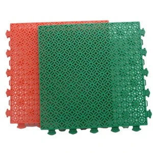 pp interlock modular sport tiles flooring with rubber air cushion basketball and multi purpose sports court plastic flooring