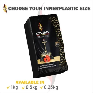 Premium Grade Coconut Shell Charcoal Cocoriki Indonesia for Hookah Mercy Shape Ready to Ship