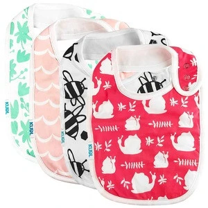 Premium Super Soft &Absorbent Dicaro Unique 100% Cotton Extra Large Baby Bibs for Boys and Girls