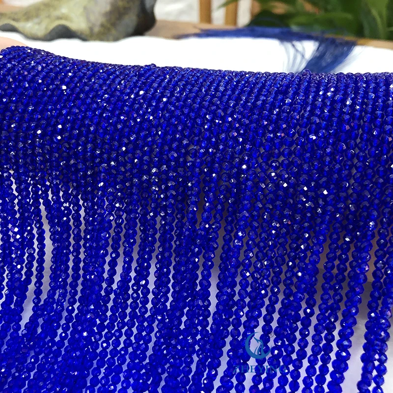 Professional Manufacturing Factory Wholesale 2Mm Sapphire Round Faceted Glass Beads