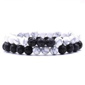 Promotion Gift Wholesale Men Custom Fashion Handmade Bracelets Jewelry Multi Layered Natural Stones Bead Bracelet