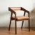 Import Promotion Restaurant Cafe Chair Soild ash Wood Dining Chair With PU Leather Seat from China