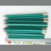 Promotional standard logo printed wooden HB pencil with white eraser