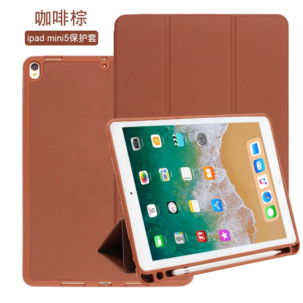 Protection pu leather case for ipad mini5 2019 tablet cover for ipad mini 5 case