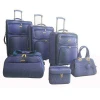 pu leather brown crocodile Suitcase Rolling Luggage Tote Bag Set