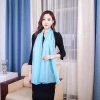 Pure color printed scarf silk cape woman georgette silk shawl