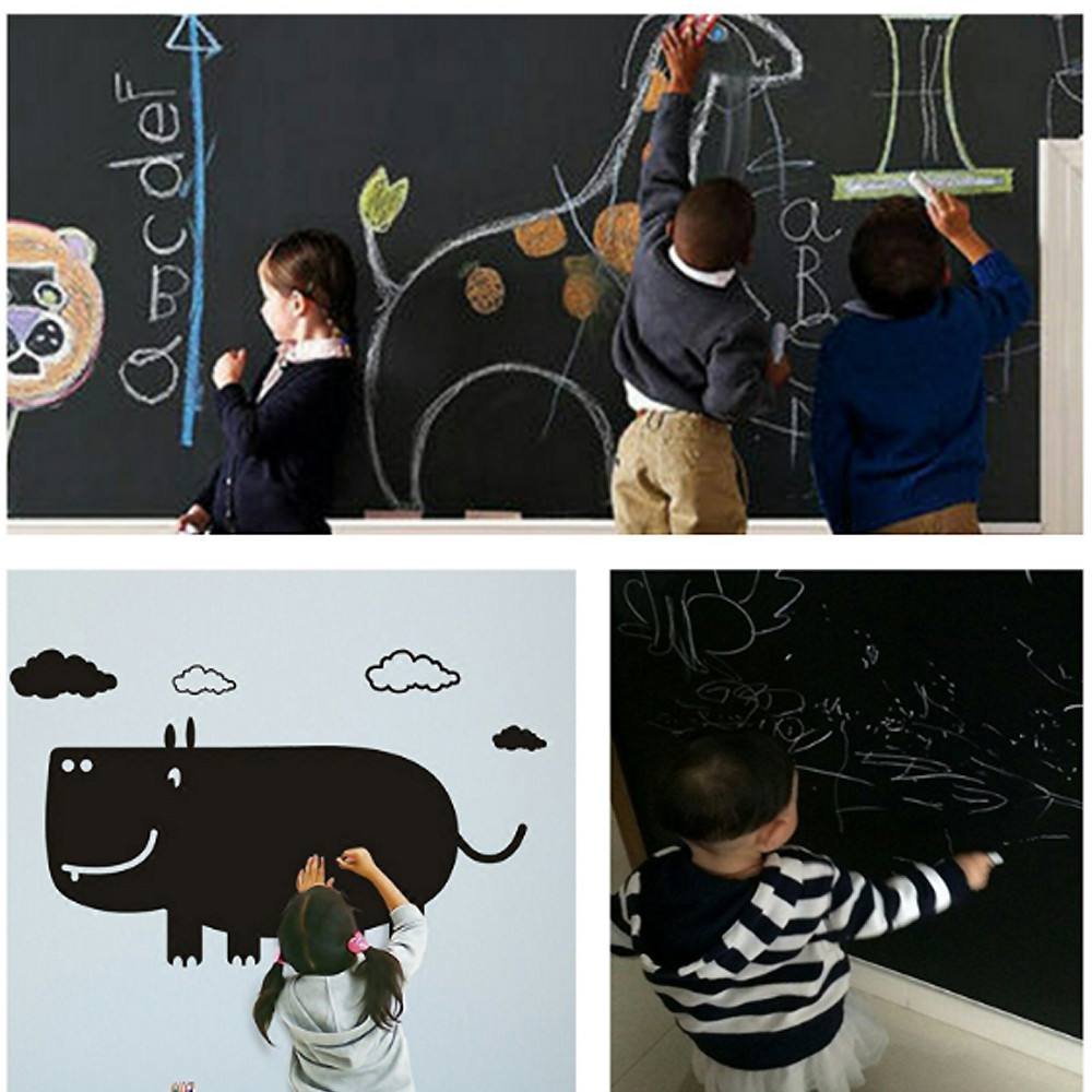 Buy Pvc Blackboard Stickers Chalkboard Notice Board Paper Vinyl Wall ...