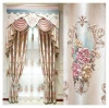 Ready Made luxury jacquard fabric hotel room living room blackout window Curtains
