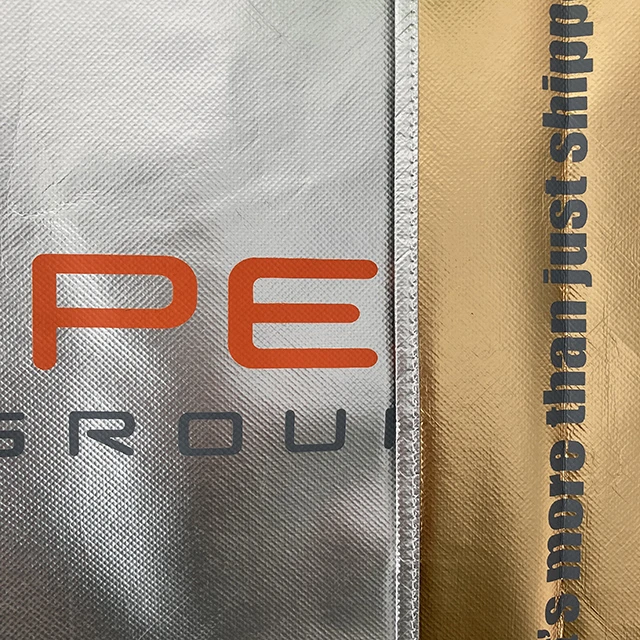 Recycled Custom Brand Logo Eco Friendly Laminated Non Woven Bag New Promo Recyclable PP Laminated Woven bags leno mesh bag