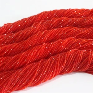 Red crystal loose  beads for decorative