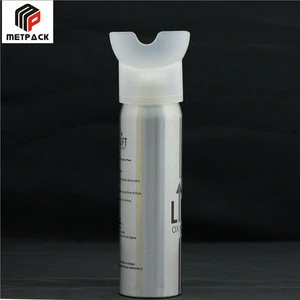Refillable oxygen valve empty aluminum aerosol spray cans
