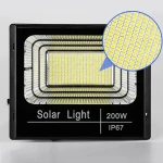 Reflector with Remote Control Solar Flood Light Street Outdoor Ip67 Waterproof 30w 75w 100w 300w LED PVC Ce Garden 80 2 Years