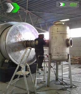 RESEM waste rubber recycling pyrolysis machine with zero emission