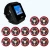 Import restaurant waiter paging system alarm waterproof watch receiver with 10 pagers call button and customized logo from China