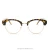 Import Retro Classic Half Metal Frame clear lens glasses eyeglasses men women gafas from China