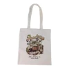 Reusable Canvas Shopping Bag with Printed Pattern Eco-Friendly Paper Bags for daily use