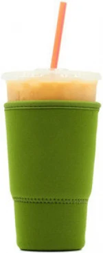 Reusable Insulated Neoprene Drink Sleeve Cup Holder For Iced Fountain Drinks And Coffee Cups