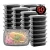Import Reusable Microwave Safe Meal Prep Food Delivery Storage Containers with Lids from China