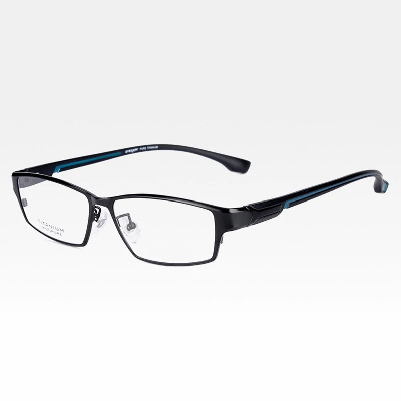 Reven Jate EJ267 Fashion Men Eyeglasses Frame Ultra Light-weighted Flexible IP Electronic Plating Metal Material Rim Glasses