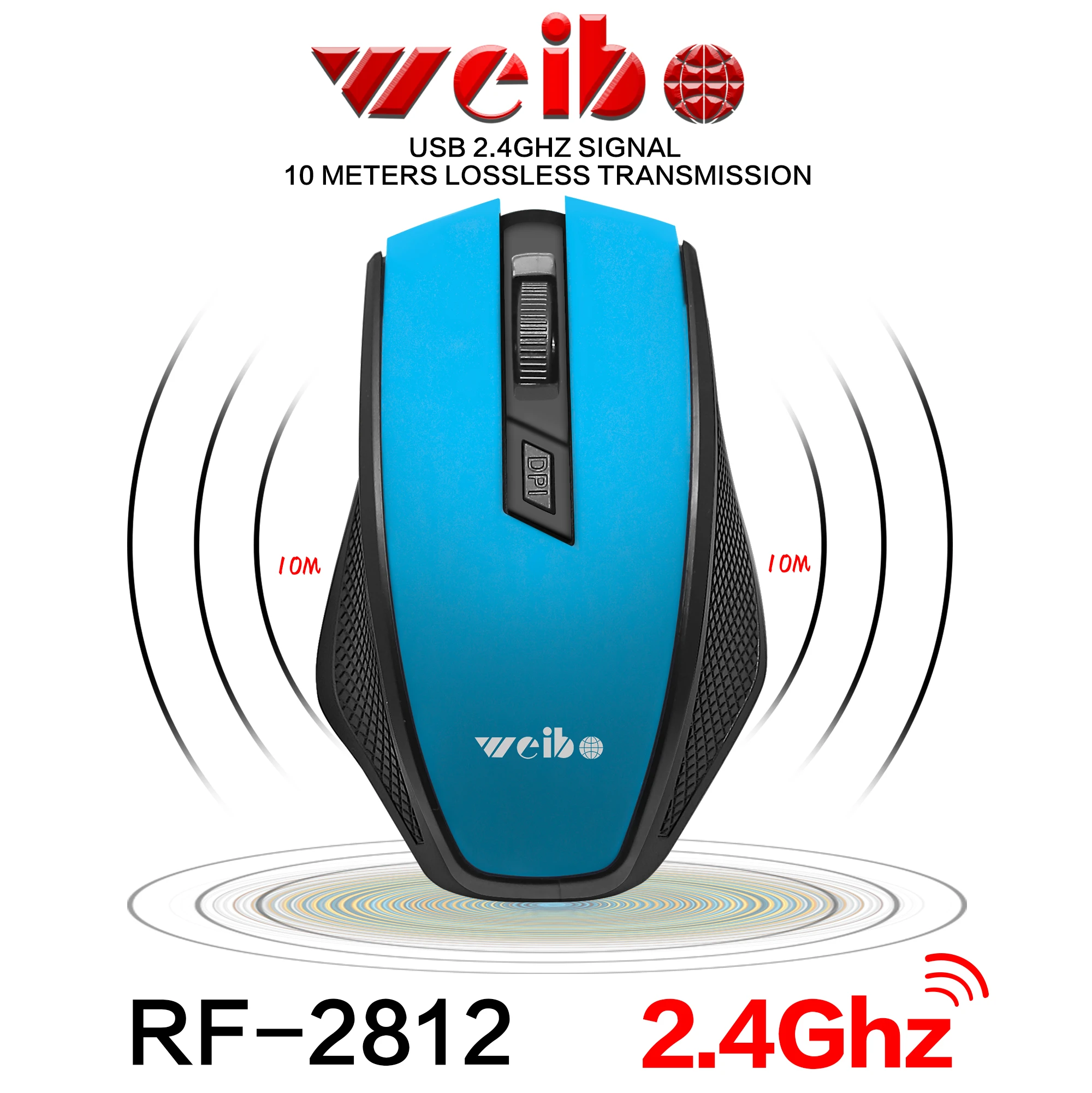 RF2812 computer accessories desktop notebook 2021 wireless mouse 2.4GHz wireless optical mouse notebook wireless mouse