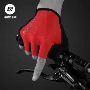 ROCKBROS Breathable Gym Sports Training Gloves Short Finger Cycling Gloves Quakeproof Half Finger Bicycle Gloves