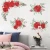 Import Romantic Rose Wall Sticker Blooming Red Flowers Living Room Wallpaper Bedroom Wall Decal Self Adhesive TV Background Mural from China