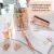 Rose Gold Stapler Pen Holder Scissors Tape Dispenser Wholesale Rose Gold Stationery Set