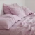 Import Rose Pink Pure 100% Linen Bedding Duvet Cover With 2 Matching Pillow Case Comforter Wedding Quilt Donna Cover And Coconut Button from China