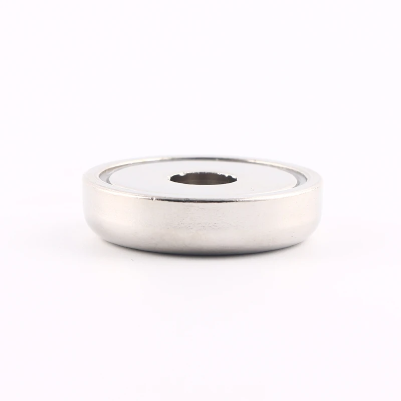 round base powerful neodymium pot magnet with Straight Hole