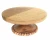 Import Round marble cake stand with wooden base pedestal for catering hotels buffet pastry server dessert platter handmade hot selling from India
