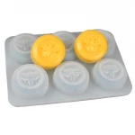 Round six cavity honeycomb DIY handmade soap silicone mold bee cake chocolate decoration tools