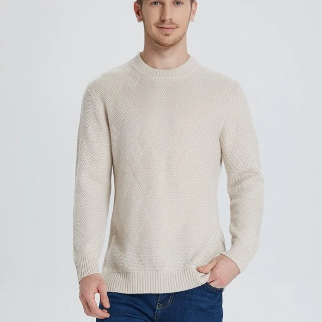 Roundneck 100% cashmere sweaters men fashion cashmere jumpers men