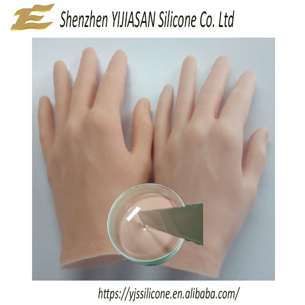 RTV-2 life casting platinum cure liquid silicone rubber to make artificial hands or limbs