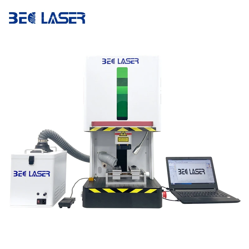 Safety sensor door fiber laser marking machine engraving metal