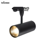 Savia High Quality 4 Wires Anti Glare Black Adjust Modern LED Indoor Ceiling Spot Light Track Rail Spotlight For Shop Office