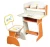 Import School Cartoon Printing Plastic Multi-function Children Desk And Chair from China