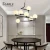 Import Seable Wholesale modern glass golden luxury indoor led chandeliers pendant light from China