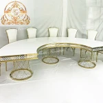 semi circle shape event wedding design mdf top hotel banquet tables