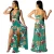 Import Sexy Printed Halter Dresses Women 2 Piece Skirt Set from China