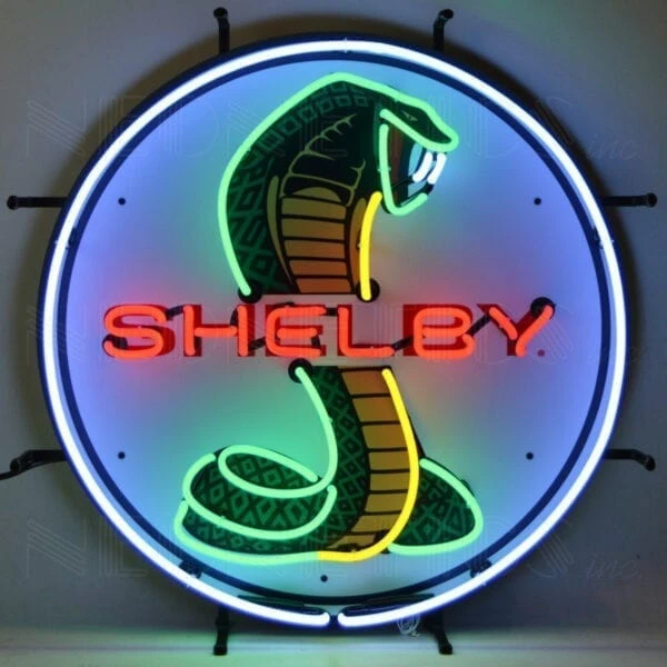 Shelby neon clock custom wall clock glass glass neon light sign for home decoration