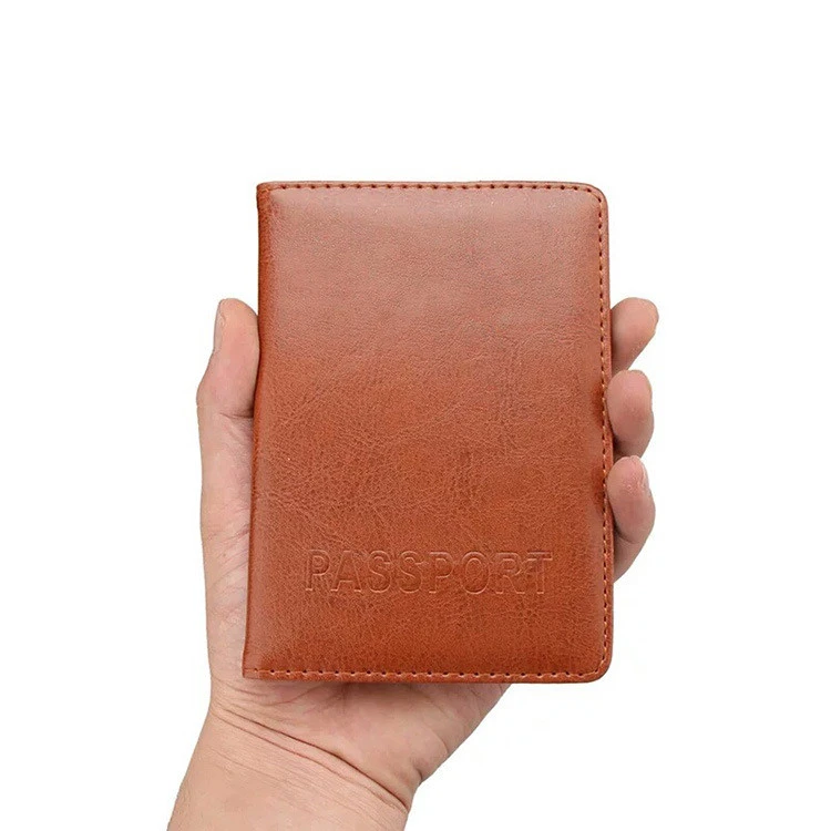 shenzhen factory faux leather passport holder credit card cover