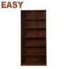 Simple Antique Walnut Design 6 Layers Wall Cabinet Bookcase