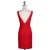 Import Simple design cocktail dress solid color v neck mini homecoming dresses from China