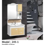 Simple Design Wall Mounted PVC Bathroom Cabinet