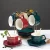 Import Simple Polygonal Luxury Ceramic Coffee Cup And Saucer With Spoon Set from China