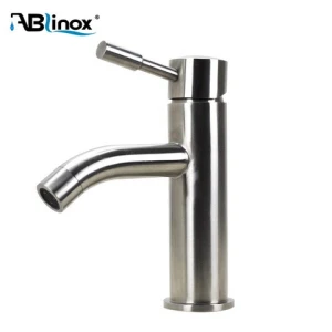 Single handle SS gold brushed tap gold basin faucet faucets for bathroom basin
