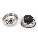 Sink Strainer Basket Stopper Plug / 3.2" Dia Stainless Steel Drain Sink Strainer Plug Stopper