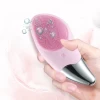 Skin Exfoliating Face Scrubber Electric Sonic Facial Cleansing Brush Silicone