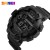 Import skmei 1243 analog clock sport silicone watch big screen watches saat from China