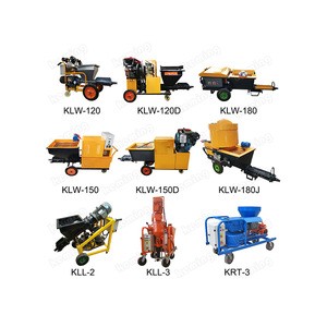 Small Construction Machinery Screw Grout Pump Cement Mortar Spray Machine